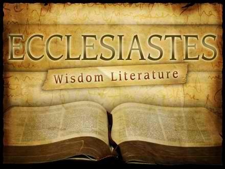Bible quotes from the Book of Ecclesiastes/Proverbs. Inspired by wise King Solomon.