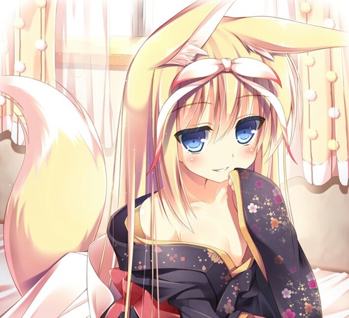 Im Miharu kon'nichiwa~!*giggles his ears twitching* Nice to meet you~♥ ((Male/Gay/Kitsune/RP+18 OC/Mate: @HazeAmaya /Playful))
