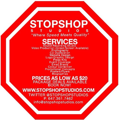 With a list of services ranging from recording, video production, photo, manufacturing & more, Stop Shop Studios is where speed meets quality. Stop by anytime.