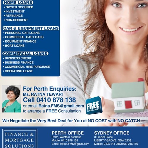 An AUSTRALIAN, Finance & Mortgage Solution Company.Among Top 20 Brokers. An Amazing Success Rate. Ratna.FMS@gmail.com, CALL +61-410 878 138