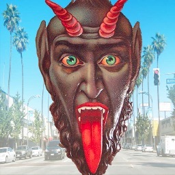 St. Nick's horned henchman visits LA in December 2016 for the 4th annual Krampusfest.