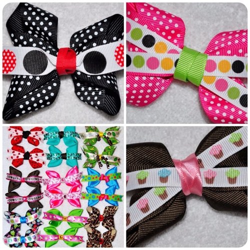 All Handmade Unique Bows by Me for You! Please Check out my Etsy Shop! :)
