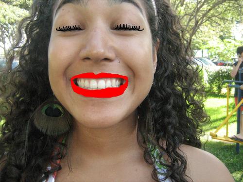 eu sou puro dentes! :D