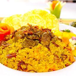 Nasi Goreng Kambing dengan bumbu kare yang pastinya akan buat ketagihan.. Cobain yuk, sementara tersedia di Jakarta, Tangerang, Bekasi & Bandung :)