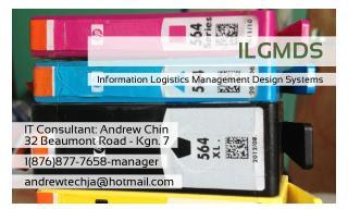 For all your computer parts and services: 1.Laptop repair 2.Desktop repair 3.Reload of operating system 4.Networking..Call or text Andrew @ 1-876-877-7658