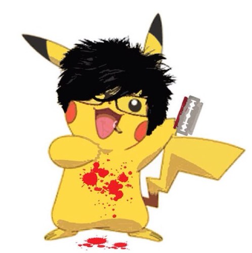 Pikachu hembra con un corazon destrozado.