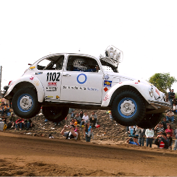 Class 11 (Stock VW) off road desert racing team. Official World Diabetes Day race car.