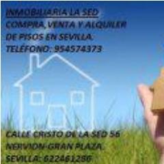 Inmobiliaria La Sed Sevilla Servicios Inmobiliarios para Alquilar Vender Comprar Inmuebles Compra Venta de Pisos Sevilla y Provincia.954574373-622461286.Marisol