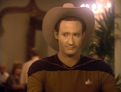 Lieutenant Commander Data of the USS Enterprise.