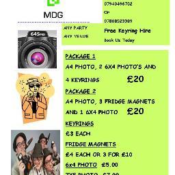 Your local keyring company available to hire 
Photo studio £30 per sitting for parties or home sittings