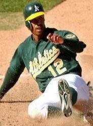 Former MLB player with the Mets,A's,Padres,Royals and Yankees.2000 Players Choice Rookie of the Year(A's)