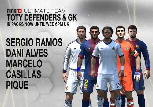 het enige echte account die spelers van Team Of The Year verloten.  Voor info of vragen mail gerust naar Fifa13Toty@hotmail.com.
Alles via ruilvoorstel.