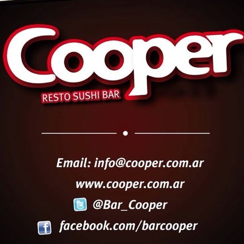 bar_cooper's profile picture. Almuerzos ejecutivos - Sushi - Happy Hours -Salones de eventos - http://t.co/S0mK0nVT
