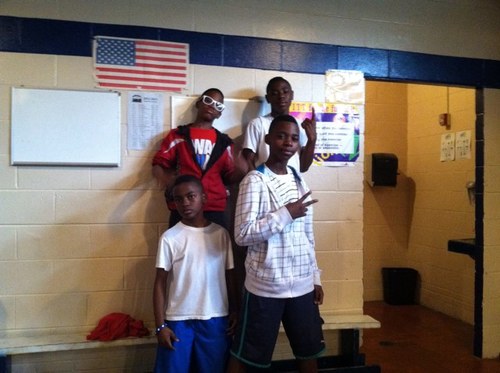 We came together in 5th grade and then we start writing songs and recording them We came up with a group of cool kidz