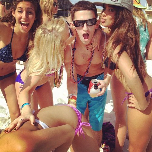 PCBabesAndBros's profile picture. This is Panama City Beach. Everyone parties hard. The ladies are hot. The bros are drunk. What else is new? Want to join? Wouldn't blame you. Bottoms Up