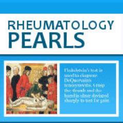 Rheumatology focused educational pearls in 140 characters or less!