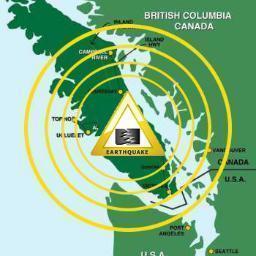 Earthquake info.for Vancouver Island, BC