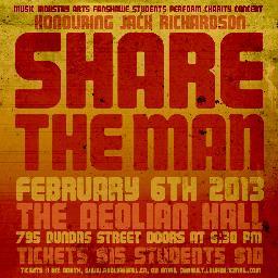 The second annual event organized by Music Industry Arts students to honour Jack Richardson.  All proceeds will be donated to The Heart and Stroke Foundation.