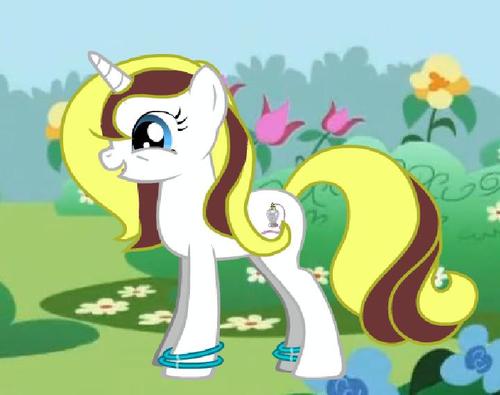 Her name is Velvet. Always smelling sweet due to her making perfume as a talent and job. She's single. Mom of Jolt and Aid.