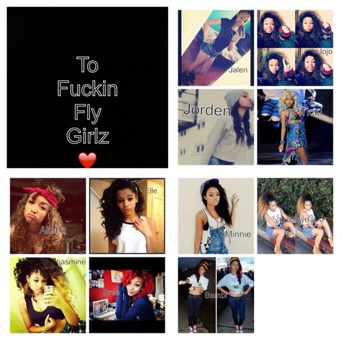 Alisha(trey❤)Jojo(..)Jasmine(single)Jorden(single)Bambi(single)Brooklyn(Matt❤)Bree(single)Elle(single)Jalen(single)minnie(Sean❤)micki(kevin)