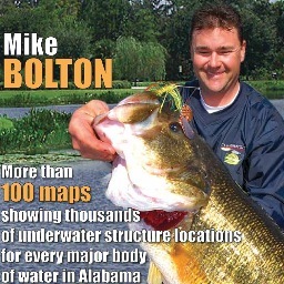 The 320-page book has more than 100 maps detailing the location of more than 1,000 pieces of underwater structure in all of Alabama's top lakes.