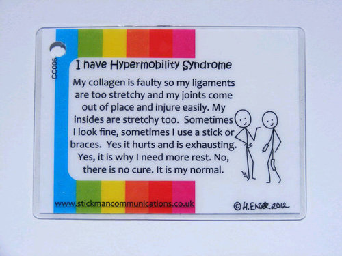 20 years old & formally diagnosed with Hypermobility Syndrome.  My mission is support & awareness. Personal account: @heathervwear
