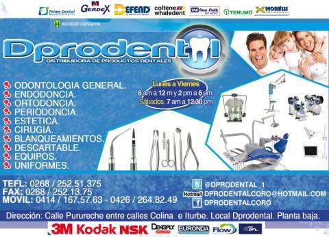 VENTA AL MAYOR Y DETAL DE MATERIALES Y EQUIPOS PARA ODONTOLOGIA GENERAL, CIRUGIA, ESTETICA, ORTODONCIA, ENDODONCIA Y TEC DENTAL...TELF 02682521375-04141675763