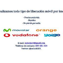 Realizamos liberaciónes de teléfono por IMEI. // Teléfono de contacto: 609481334 // E-Mail: unlocksev@gmail.com