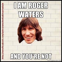 La sincera modestia di Roger Waters.