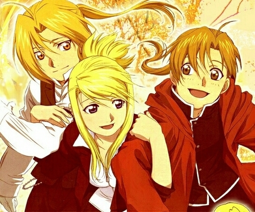Winry Rockbell (ウィンリィ・ロックベル) from Fullmetal Alchemist. Ed and Al's childhood. I'm an auto mail MECHANIC! Crazy gearhead. If OOC, is it problem? #FMA #CAPS