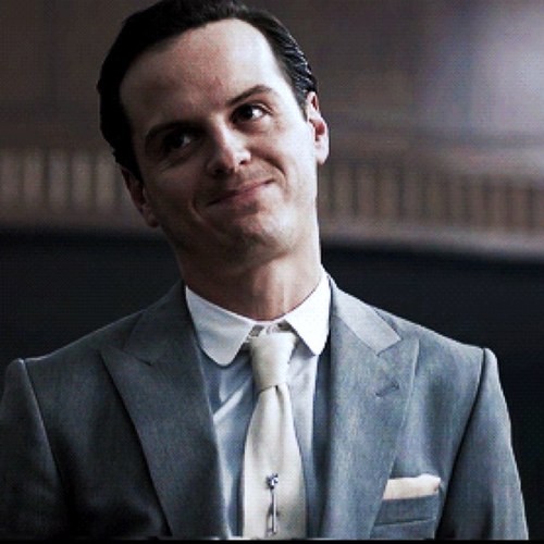 No rush. *Smiles* Jim Moriarty. Hi. (( RP account. #Sherlock ))
