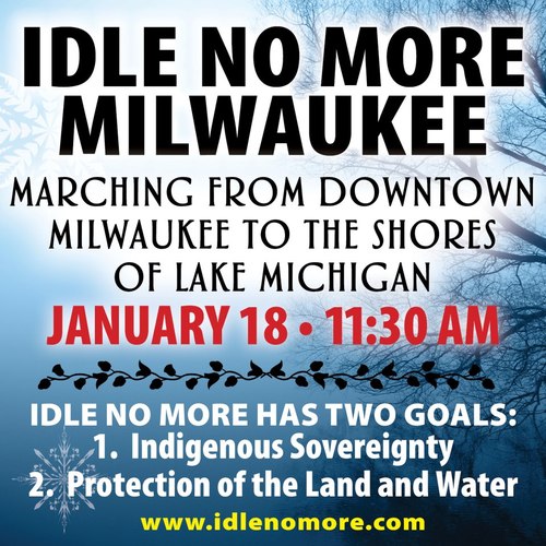 IdleNoMoreMKE's profile picture. A Twitter handle to protect indigenous sovereignty, land and water by IdleNoMoreMKE
