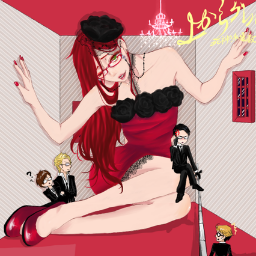Hello~ I am Grell~ The most gorgeous shinigami around!~ If you are a handsome man, talk to me~ *winks* Say hello to my baby! *revs up chainsaw* |#Single|#Yaoi