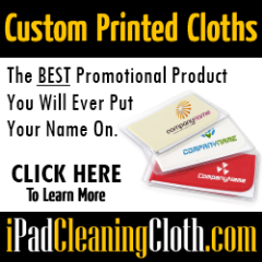 High-Quality, Custom Printed and Retail, Optical Grade Microfiber Cleaning Cloths for Touchscreen Devices. #mobile #marketing