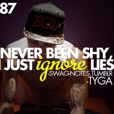 tyga quotes about swag