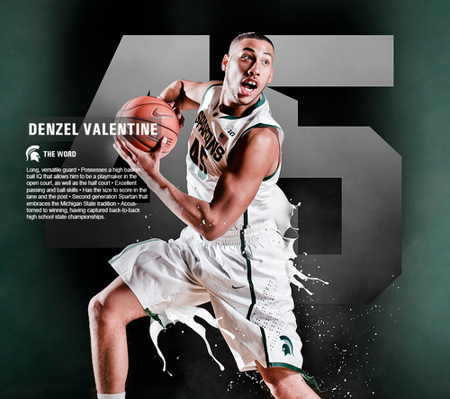 Denzel_Val45's profile picture. This is not the real Denzel Valentine, (OFFICIAL FAN PAGE) ran by supporters of the young and rising star. #Spartans #BleedGreen #45