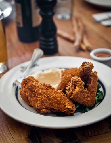 We love artisanal breads, fried chicken, bone marrow, pasture to table brick oven roasted whole animals & chocolate chip bread pudding