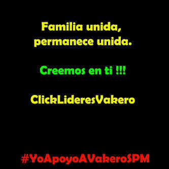 Una familia nacida de la admiración y respeto a @VakeroSPM quien con su propia identidad se perfila entre los grandes y ha logrado salir del montón. One Love ♥
