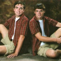 I am a twin brother, and I'm the nice one. I'm shy at first but then become a person someone can talk with