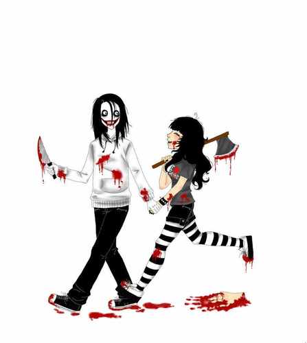 Jeff and I are partners in crime and in love. I'm also Slender Man's proxy but at times he treats me as if he likes me more than just a proxy. Weird, isn't it?