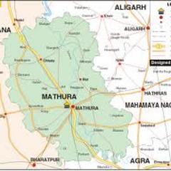 a tawn in mathura  up india