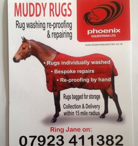 Muddy_rugs's profile picture. Horse rugs washed, re-proofed and repaired all bagged ready for storage. Free coll and del within 15 miles of sandbach, cheshire. Enquiries to 07923411382