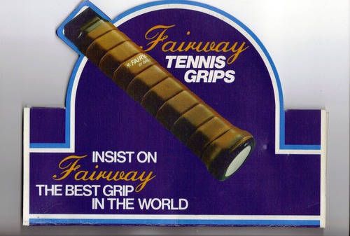 Manufacturers and suppliers of original FAIRWAY leather tennis grips.
Rediscover the golden age of tennis, and fit a FAIRWAY grip to your racket today!