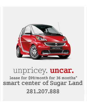 We are a smart car dealer located in Sugar Land, TX.