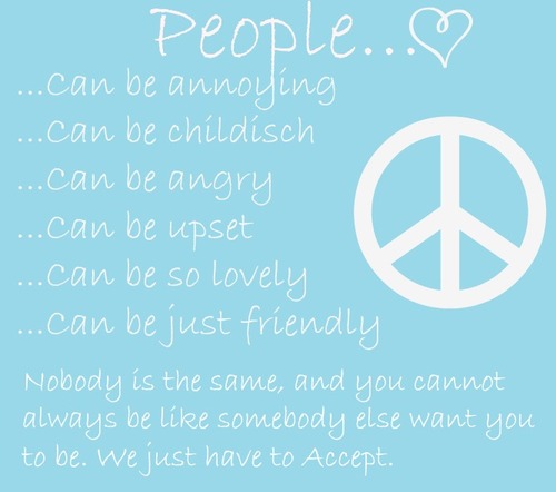 People... So many different sorts of people. Some are nice, otherones not. All about people, annoying or lovely facts about the PPL!