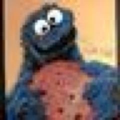 Hiya! Me Cookie Monster! Me tweet from 123 Sesame Street. Cookie Cookie Cookie. Om-Nom-Nom-Nom!
