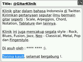 GitarKlinik's profile picture. Guna Kepentingan bersama saya akan bagi hal dalam bermain gitar. Ini adalah kebersamaan, mari sharing gratis ;). Check DP !. Follow me, follow back ! :).