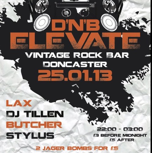 South Yorkshire Drum n Bass Promoters. Club Night Bookings - elevatemusicuk@gmail.com