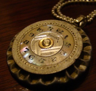 RipplesWithTime's profile picture. Ripples With Time designs and creates handmade necklace pendants, jewelry and home decor from vintage watch parts and bottle caps with a steampunk flair.