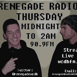 Playing the Newest and Truest Hip Hop on @wcdb Albany. 90.9FM in Albany. http://t.co/j7Hsl7um worldwide. Check us out for beats, banter, and bits!